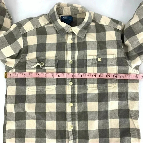 Polo Ralph Lauren Youth Check Flannel button down - Picture 3 of 6